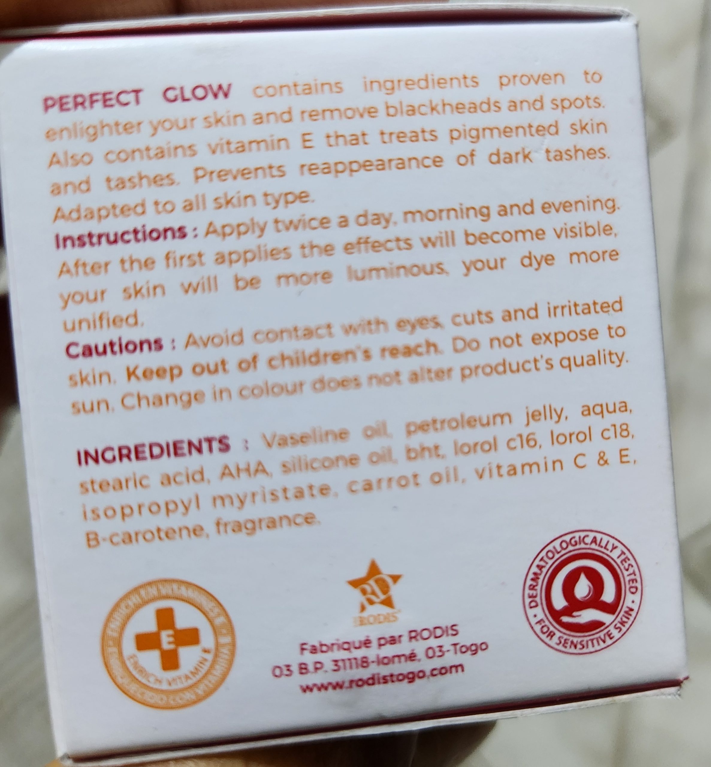 PERFECT GLOW FACE CREAM 30ML