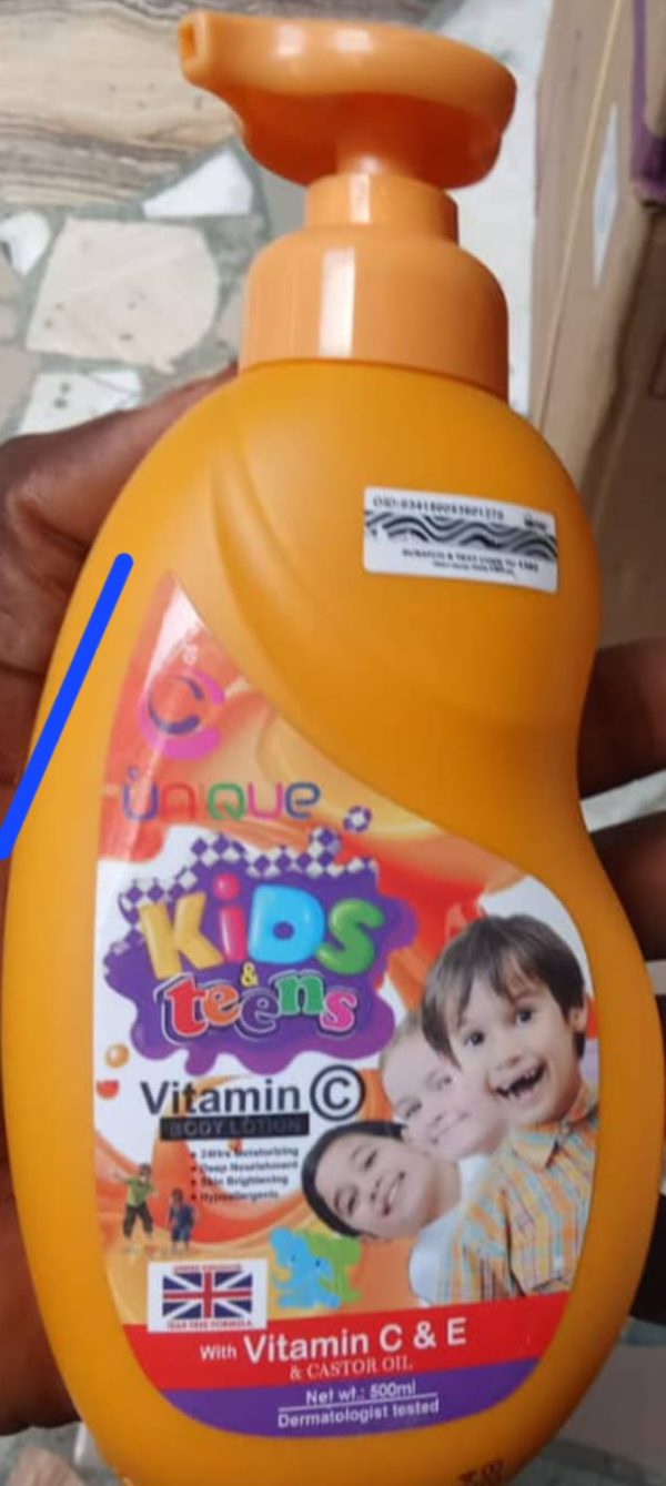 Unique kids and Teens Vitamin C & E Lotion 500ml