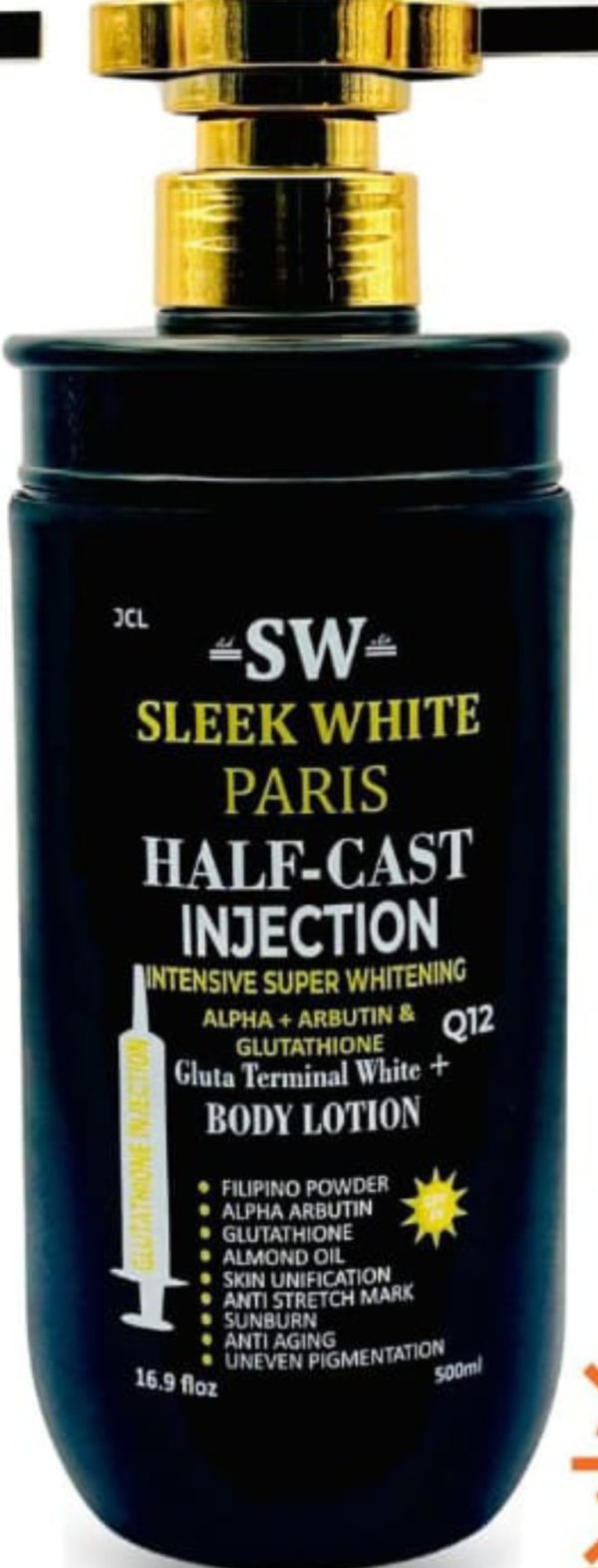 S W Sleek white Paris Half Cast Injection 500ml