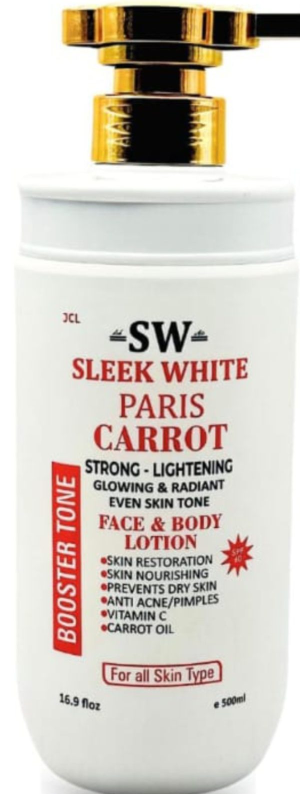 S W Sleek white Paris Carrot Face & Body lotiin 500ml