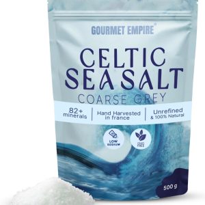 Celtic Sea Salt Organic 500g Coarse Light Grey 82+ Natural Minerals Celtic Salt