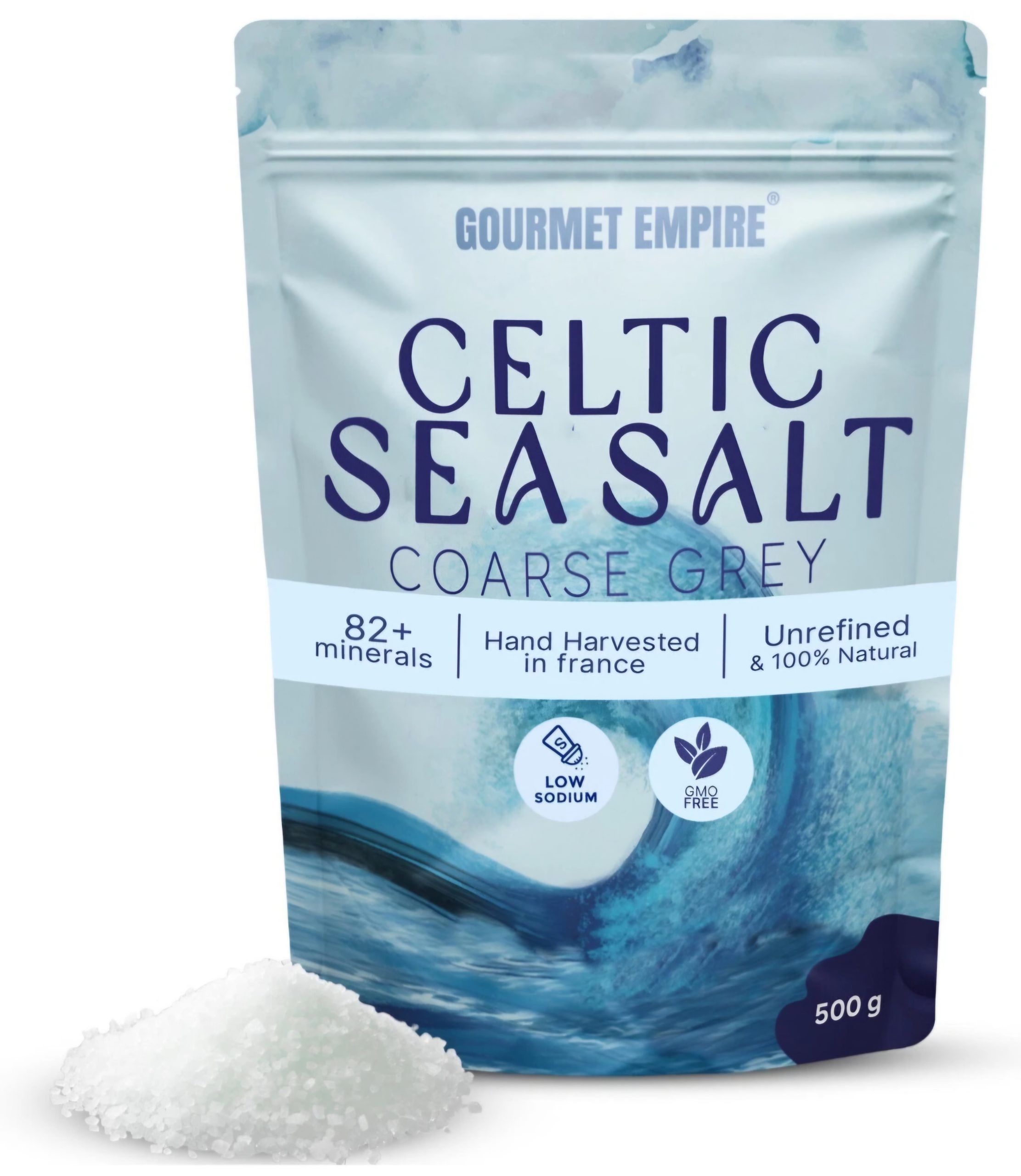 Celtic Sea Salt Organic 500g Coarse Light Grey 82+ Natural Minerals Celtic Salt