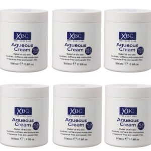 XBC Aqueous Cream Moisturising Cream For Body CARE 500ml - Pack Of 6