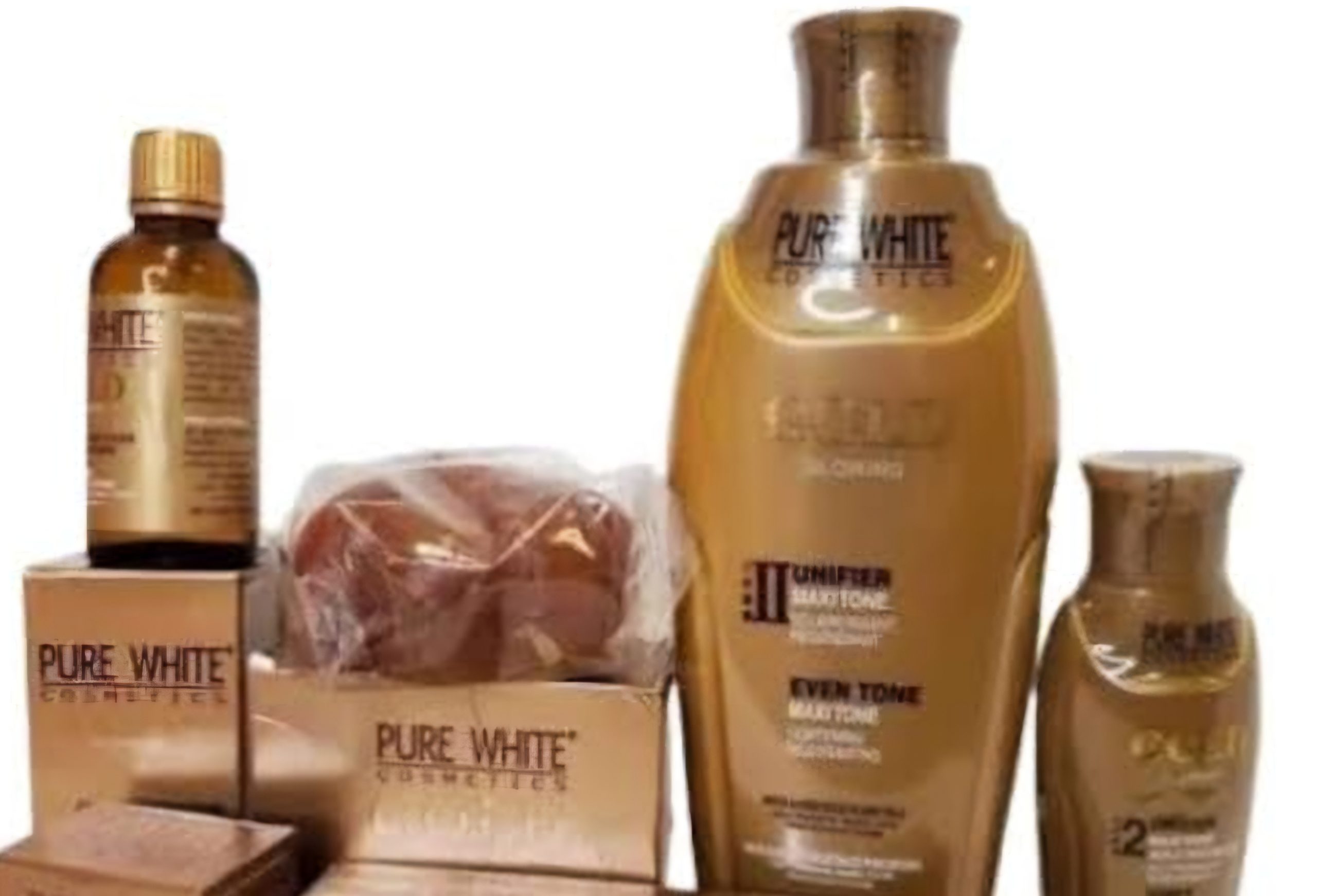 Pure white gold lotion, Serum, oil, Soap